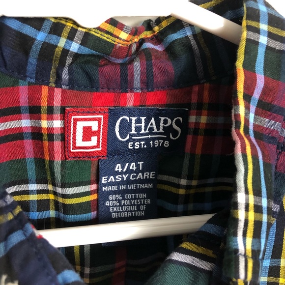 Chaps Toddler Plaid Button Down - Picture 3 of 4